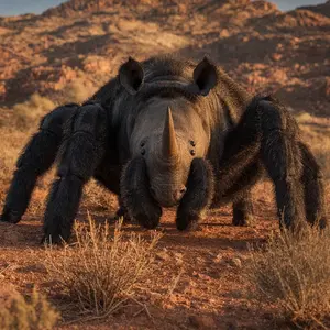 Rhinoceros + Tarantula
