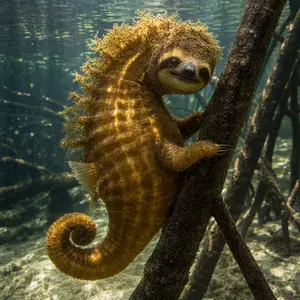 Seahorse + Sloth