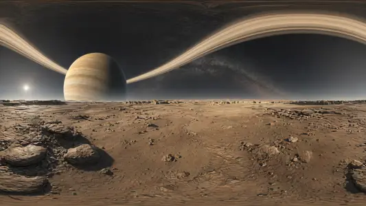 Saturnian Surface Perspective