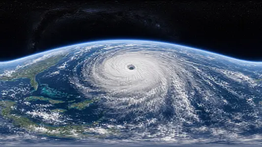A Hurricane from Geostationary Orbit
