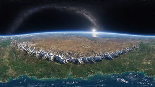 The Himalayas from Orbit
