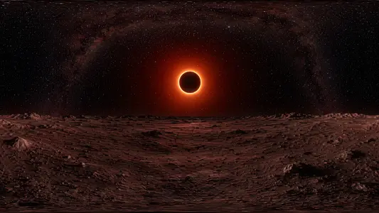 Earth During a Total Lunar Eclipse