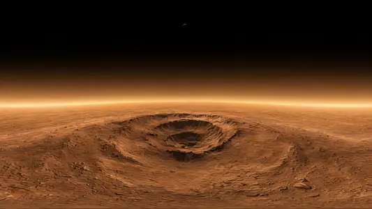Olympus Mons Summit Caldera