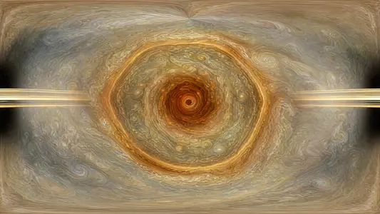 Saturn's Hexagonal Polar Storm