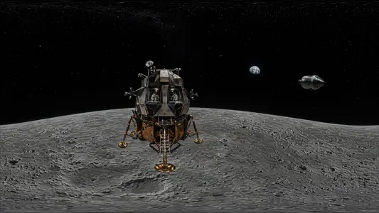 Apollo Lunar Module in Lunar Orbit