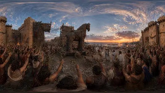 The Trojan Horse Enters Troy