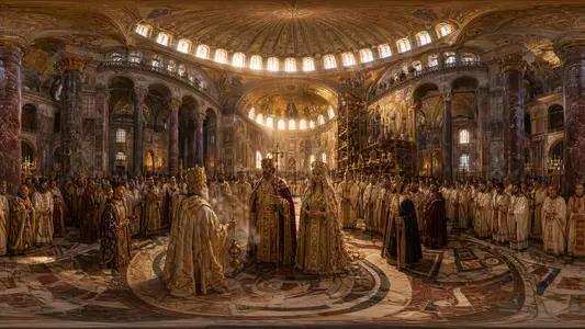 Justinian Dedicates Hagia Sophia