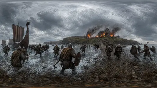 Viking Raid on Lindisfarne