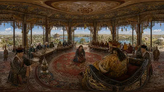 Marco Polo at Kublai Khan's Court