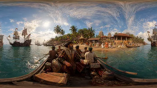 Vasco da Gama at Calicut