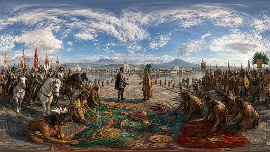 Cortés Meets Moctezuma