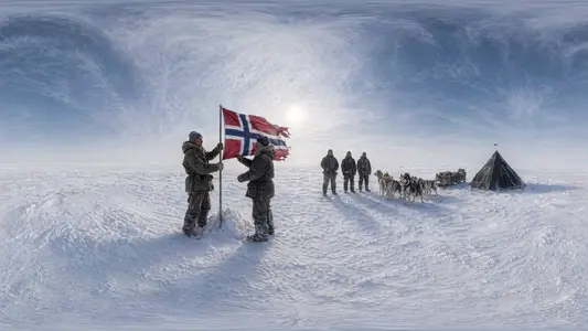 Amundsen at the South Pole