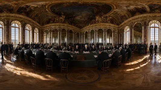 Signing the Treaty of Versailles