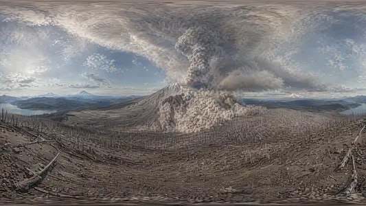 Mount St. Helens Erupts