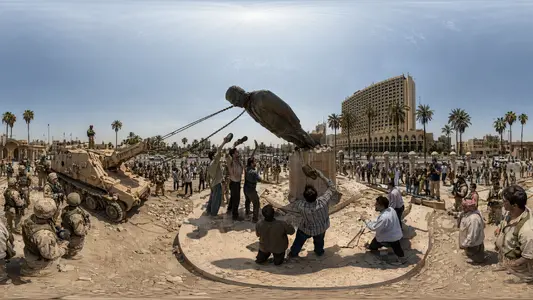 Toppling Saddam's Statue