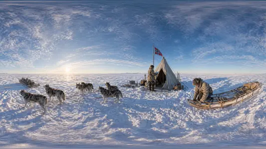 Roald Amundsen Reaches the Pole
