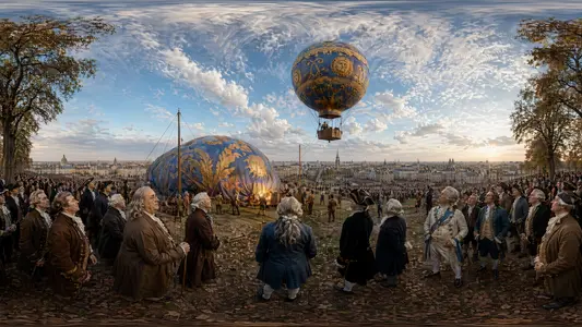 First Hot Air Balloon Flight