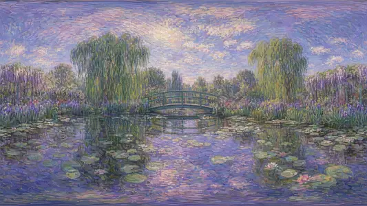 Inside a Monet Water Lily Pond