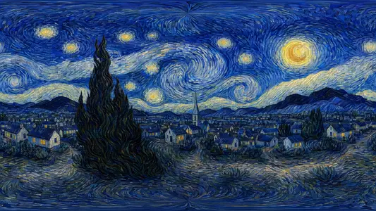 Inside a Van Gogh Starry Night