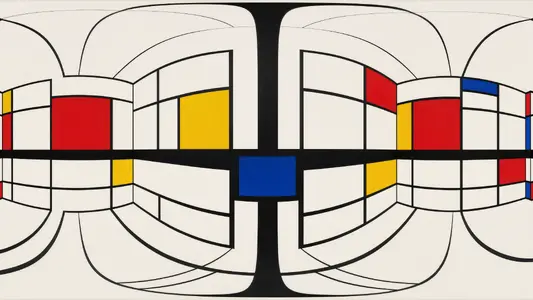 Inside a Mondrian Grid