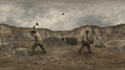 Inside a Courbet Stone Quarry