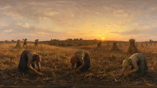 Inside a Millet Field at Harvest