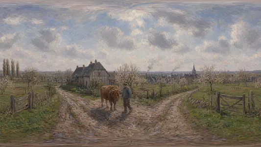 Inside a Pissarro Country Lane