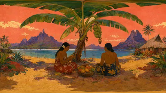 Inside a Gauguin Tahitian Shore