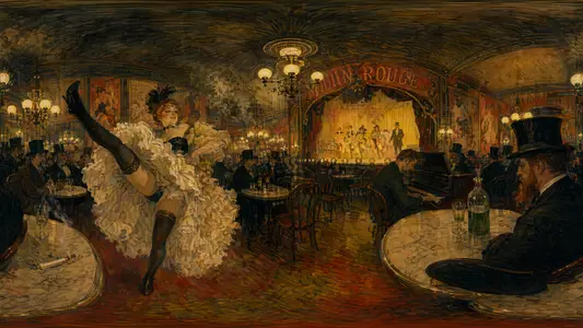 Inside a Toulouse-Lautrec Cabaret
