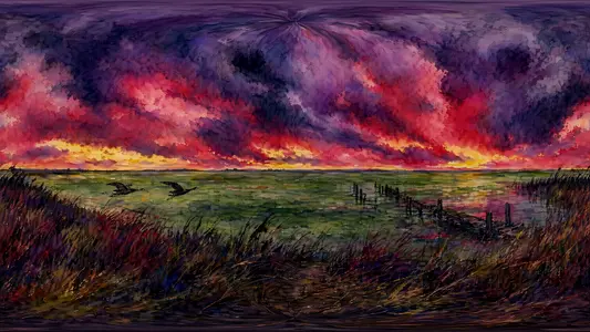 Inside a Nolde Stormy Marsh