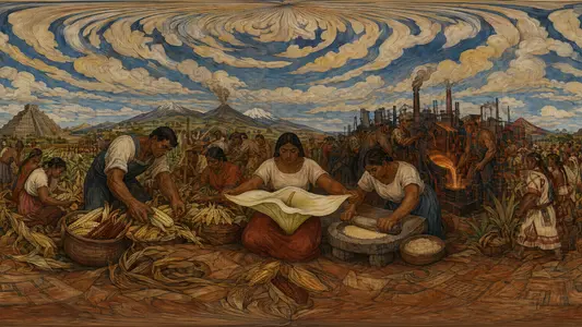 Inside a Rivera Mural