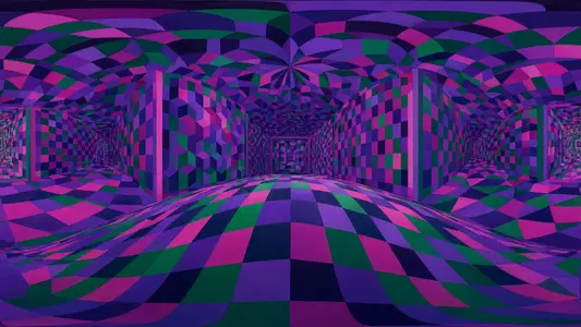 Inside a Vasarely Cube Field