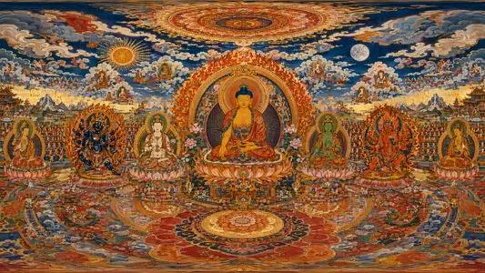 Inside a Tibetan Thangka