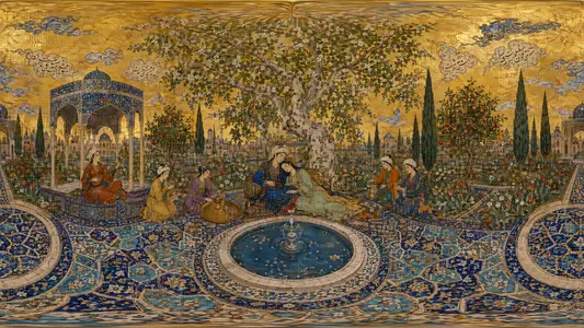 Inside a Persian Garden Miniature