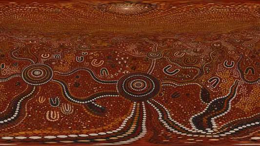 Inside an Aboriginal Dot Painting