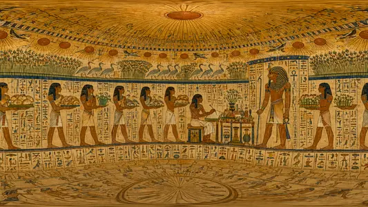 Inside an Egyptian Tomb Wall