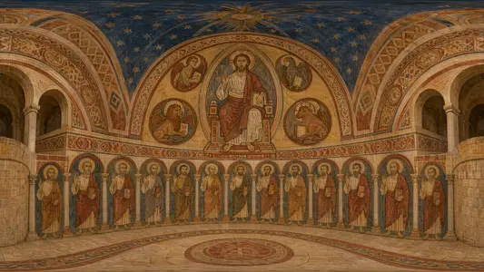 Inside a Romanesque Fresco
